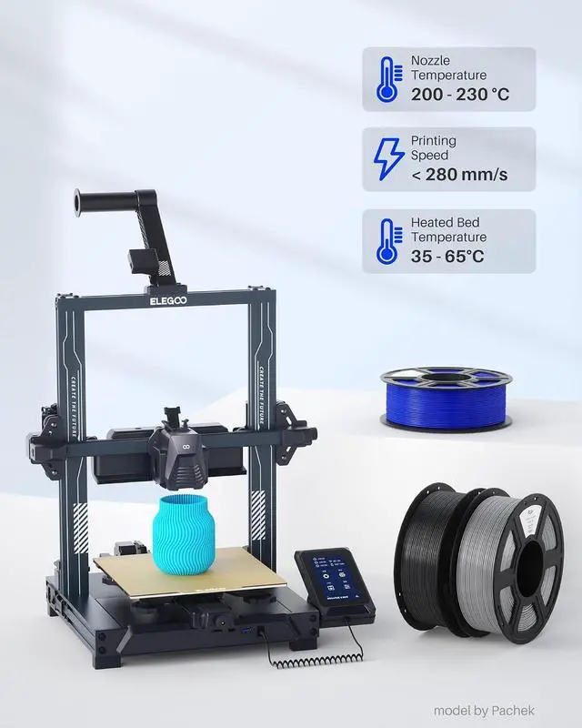 Alt view image 5 of 7 - PLA+ Filament 1.75mm Grey 4KG, High Toughness PLA Plus 3D Printer Filament Dimensional Accuracy +/- 0.02mm, 4pcs 1kg Spool(2.2lbs) Fits for Most FDM 3D Printers