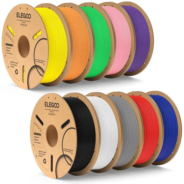 Main image of PLA Plus 3D Printer Filament Bundle Multicolors 10KG