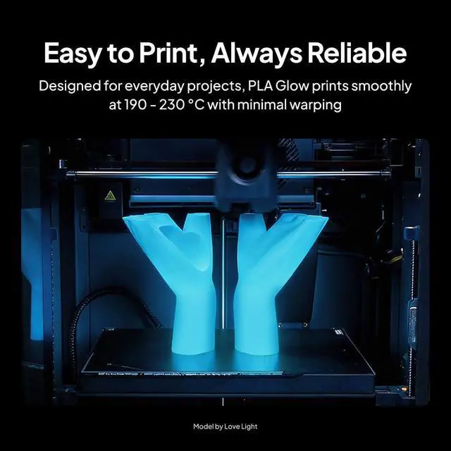 Alt view image 3 of 7 - PLA 3D Printer Filament Glow in the Dark Yellow 1KG 1.75mm