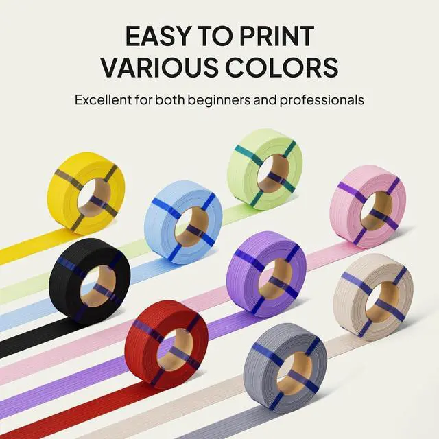 Alt view image 4 of 7 - Matte PLA 3D Printer Filament 1.75mm Black/White 4KG