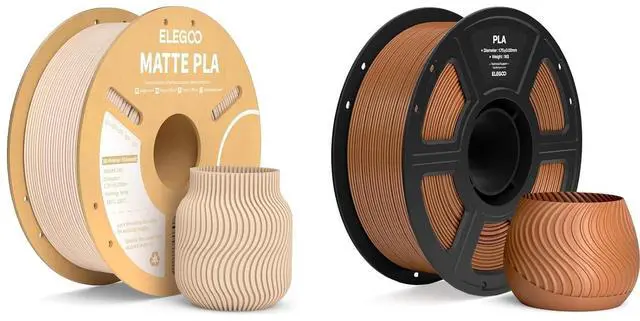 Main image of Matte PLA Filament Beige 1KG & PLA Filament Brown 1KG