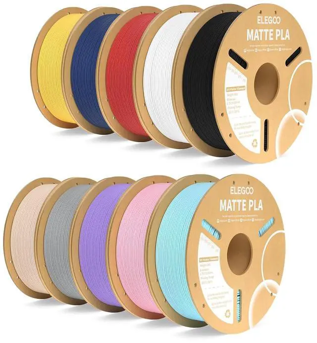Main image of Matte PLA 3D Printer Filament Bundle 10KG 1.75mm