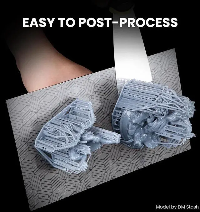 Alt view image 4 of 7 - Standard Photopolymer Resin LCD UV-Curing Resin 405nm 3D Printer Resin for Mars Saturn Jupiter MSLA DLP LCD 3D Printing Grey 1000g (Pack of 2)