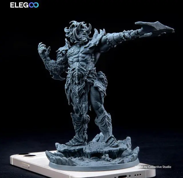 Alt view image 6 of 7 - Upgraded 8K Standard Photopolymer 3D Printer Resin 405nm UV-Curing Resin Best for 12K/14K/16K Saturn Mars Jupiter MSLA DLP LCD 3D Printing Space Grey 1000G (Pack of 2)
