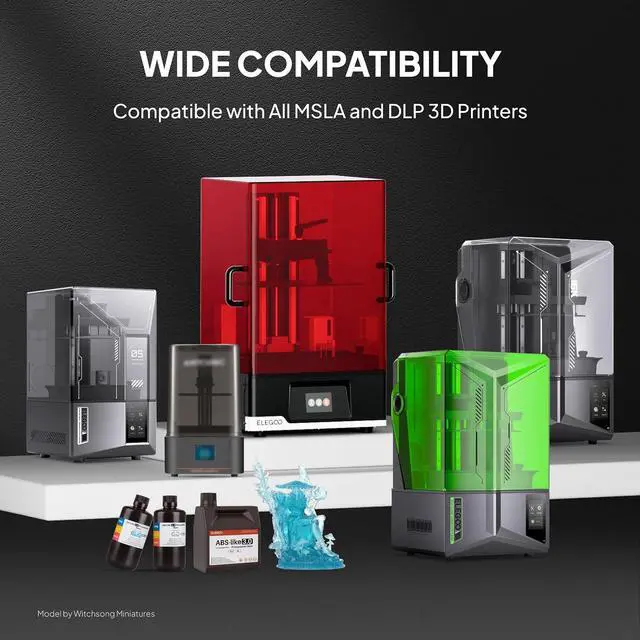Alt view image 6 of 7 - ABS-Like 3.0 3D Printer Resin Blue 2000g