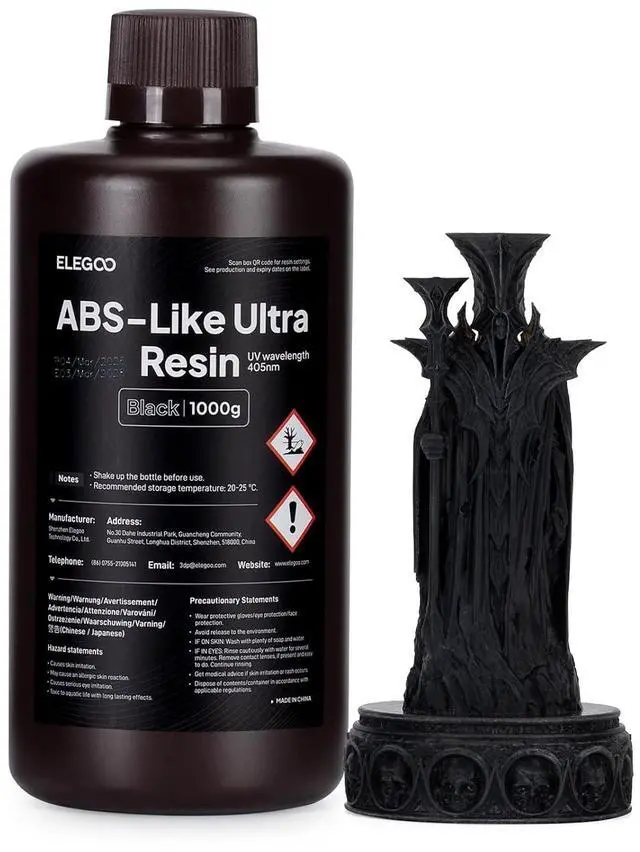 Main image of ABS-Like Ultra Resin Black 1000g