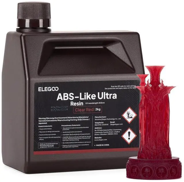 Main image of ABS-Like Ultra Resin Clear Red 2000g