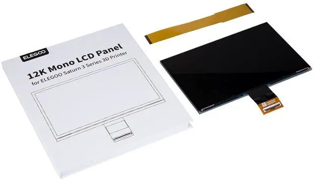 Alt view image 4 of 5 - 10-Inch 12K Monochrome LCD with 11520x5120 Resolution and 9H Tempered Glass Protection, Compatible with Saturn 3/Saturn 3 Ultra Resin 3D Printer