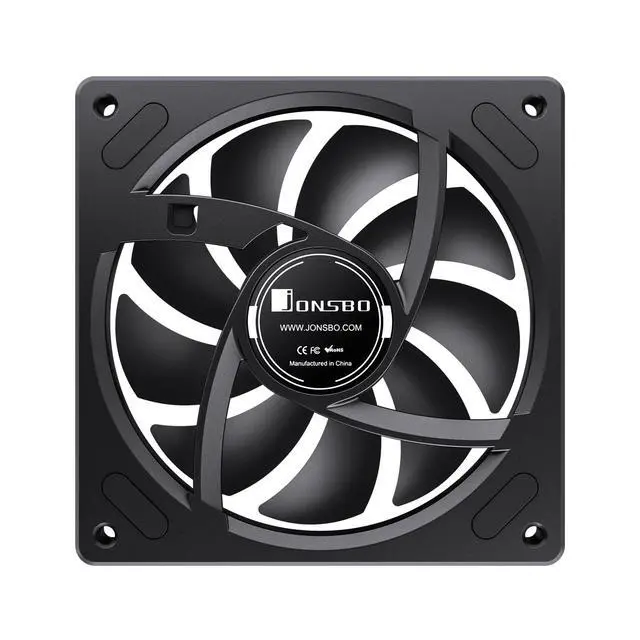 Alt view image 6 of 7 - ZA-120BR (Reverse) PC Case Fan, Reverse Blade,Silent Computer ARGB Fan with 4-Sides Infinity Mirror Fans 1800RPM, PWM Integrated M&F Head,Aluminum Nameplate, 28MM Thick,Black