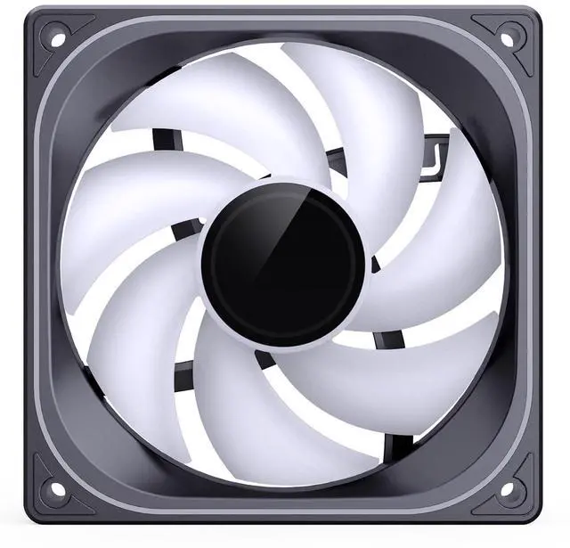 Alt view image 6 of 7 - ZB-120B PC Case Fan, Silent Computer Fan with Axis & 4-Sides Infinity Mirror Fan 2400RPM,3Pin ARGB, 4Pin PWM Integrated M&F Head,3Pin ARGB, 28MM Thick,Black