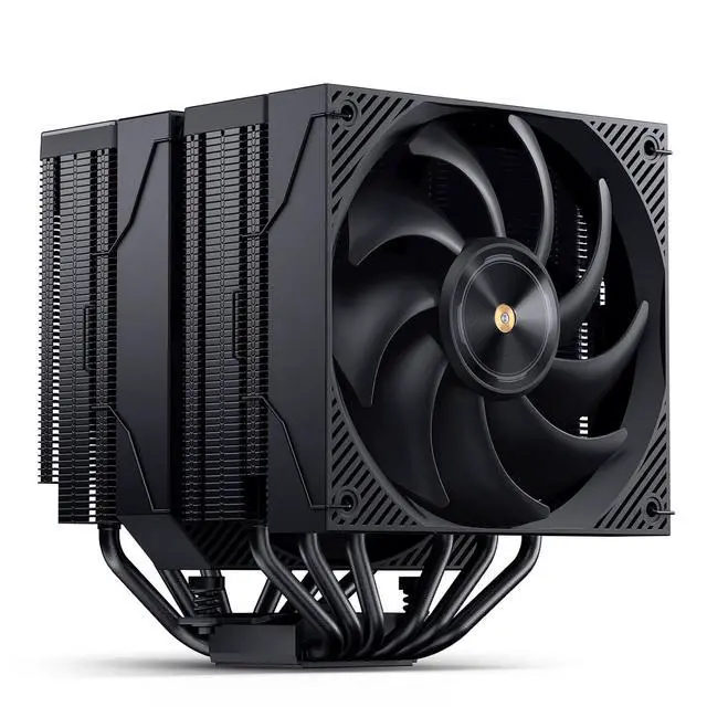 Alt view image 4 of 7 - CC90 Black Dual-Tower CPU Cooler,6Heat-pipes Digital CPU Fan H158mm
