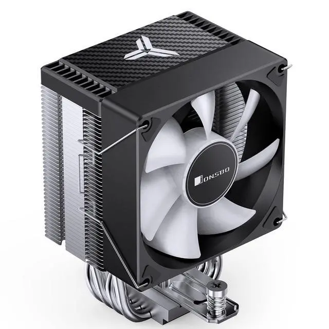 Alt view image 3 of 7 - CR1400 EVO Black Color Series 9cm CPU Cooler, H130mm, Air Tower Radiator, Silent heatsink, 4pin Automatic Light CPU Fan,4 Copper Heatpipes for AMD AM4/AM5 Intel LGA1700, 92mm RGB Fan, Black