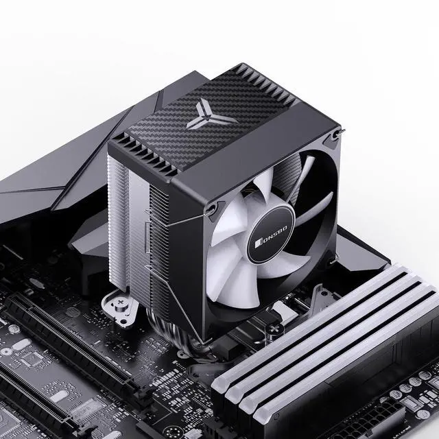 Alt view image 6 of 7 - CR1400 EVO CPU Cooler,ARGB Mute Series air Cooling, CPU Fan Height 130mm,92mm Fan Mini CPU Cooler,4 Copper Heat Pipes Air heatsink Tower Radiator, for AM5/AM4/Intel LGA1700/1851,Black