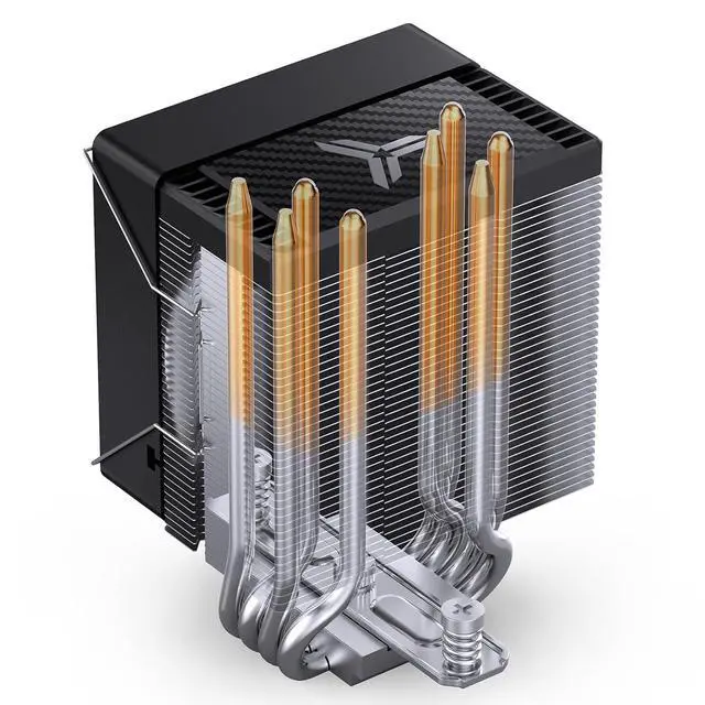 Alt view image 4 of 7 - CR1400 EVO CPU Cooler,ARGB Mute Series air Cooling, CPU Fan Height 130mm,92mm Fan Mini CPU Cooler,4 Copper Heat Pipes Air heatsink Tower Radiator, for AM5/AM4/Intel LGA1700/1851,Black