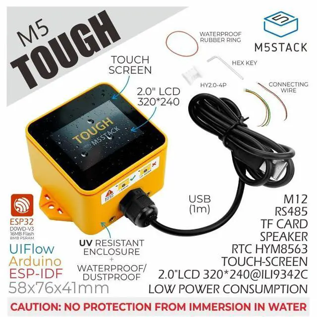 Alt view image 2 of 7 - M5Stack Official Tough ESP32 IoT Development Board Kit