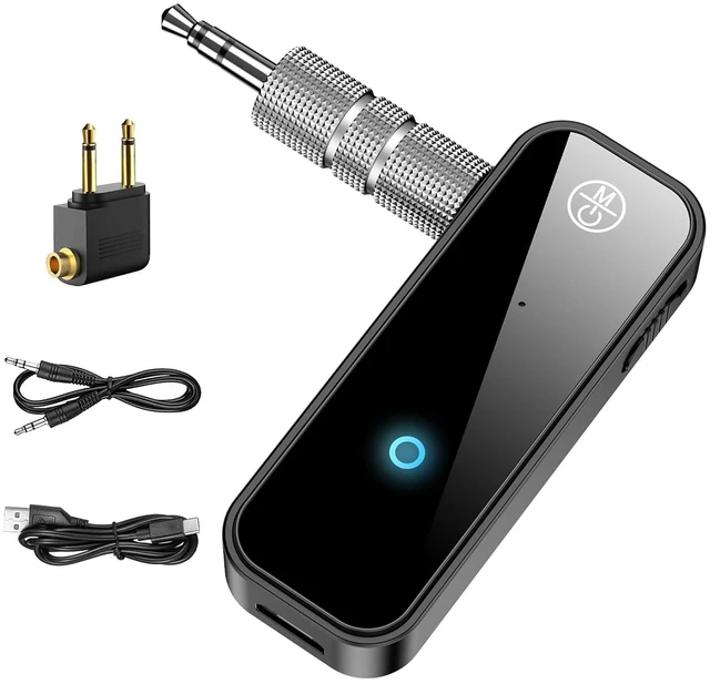 Main image of Premium Pro Bluetooth 5.4 Transmitter Receiver, AUX 3.5mm Jack Aircraft Airplane Wireless Audio Adapter for TV/Travel Flight, Airline, Gym PC, for AirPods/Headphone, Bluetooth Receiver for Car Speaker