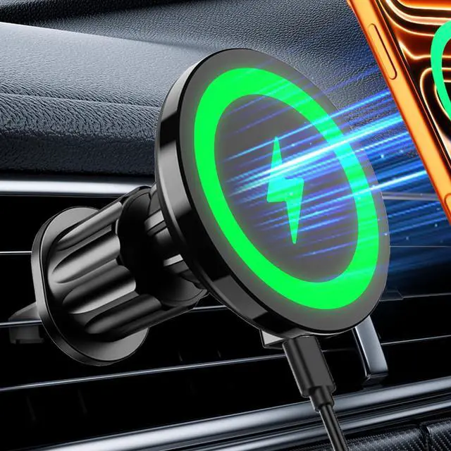 Main image of for MagSafe Car Mount Charger 15W Fast Magnetic Wireless Car Charger Holder