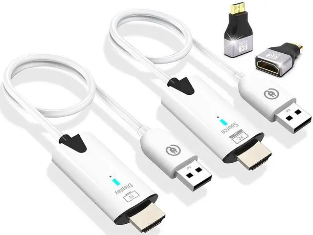 Main image of 2026 Upgrade Wireless HDMI Transmitter and Receiver 328FT/100M, 4K Decode 1080P@60Hz Ultra HD Extender Kit Display Adapter, Plug & Play 5G+2.4G for Video/Audio to Monitor from TV Box/Laptop/Projector
