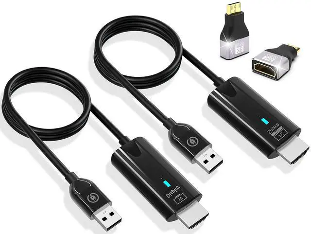 Main image of 2026 Upgrade Wireless HDMI Transmitter and Receiver 328FT/100M, 4K Decode 1080P@60Hz Ultra HD Extender Kit Display Adapter, Plug & Play 5G+2.4G for Video/Audio to Monitor from TV Box/Laptop/Projector