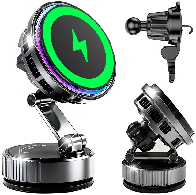 Main image of for MagSafe Car Mount Charger TEC Fan Cooling Magnetic Wireless Car Charger