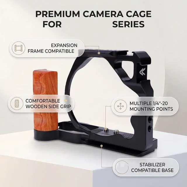 Alt view image 3 of 7 - Camera Cage for ZR, Aluminum Alloy