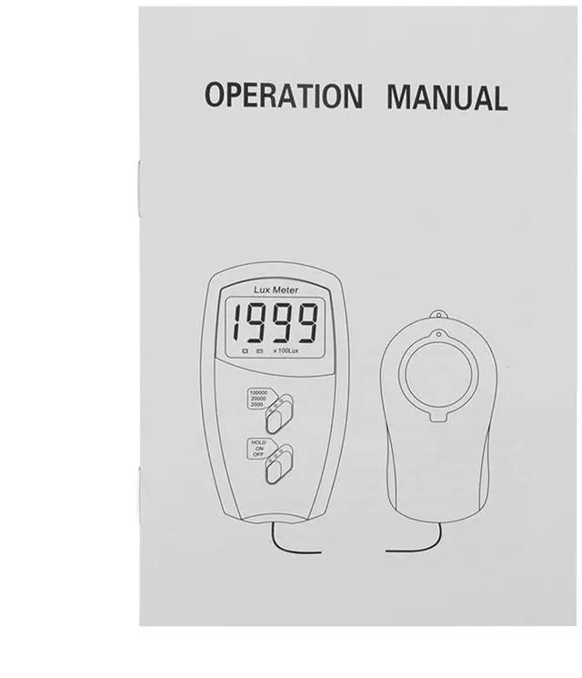 Alt view image 2 of 7 - Luxmeter, Digital Light Meter Illuminometer with High Photodetector, Handheld Illumination Tester for Indoor Office School Warehouse Factory, 200,000 Range