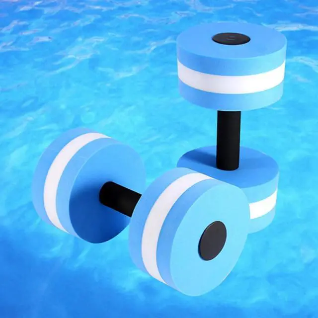 Alt view image 7 of 7 - EVA Water Aerobics Dumbbell Aquatic Barbell Fitness Swimming Pool Exercise