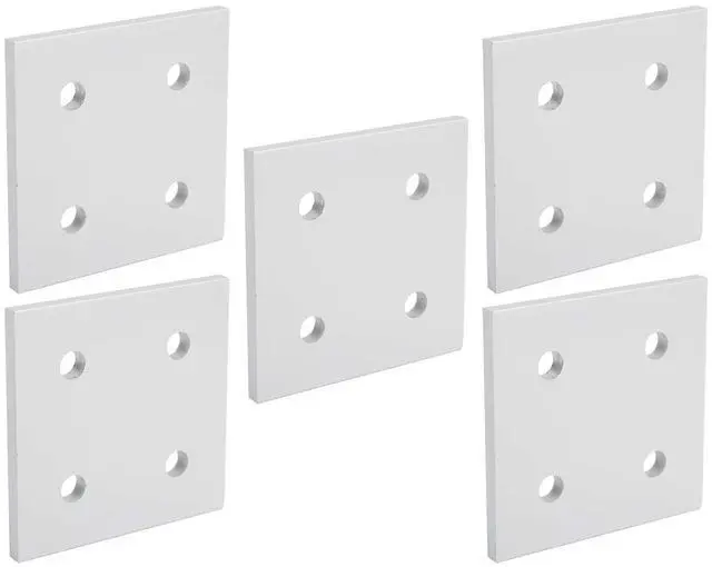 Alt view image 4 of 7 - 5Pcs 4Hole Vertical Connecting Plate Aluminium Extrusion Profile Joining Board (8080)
