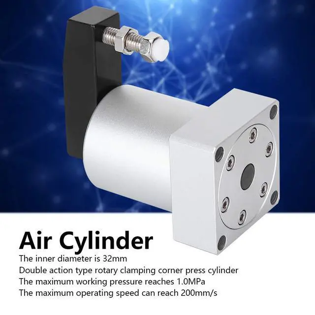 Alt view image 5 of 7 - Air Cylinder DoubleActing Clamping Corner Pressing Pneumatic Parts ACK3290r L (ACK32-90L)
