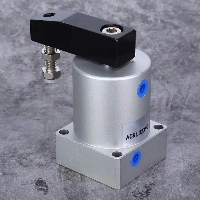 Alt view image 4 of 7 - Air Cylinder DoubleActing Clamping Corner Pressing Pneumatic Parts ACK3290r L (ACK32-90L)