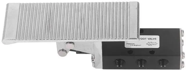 Main image of Foot Pedal Pneumatic Valve 5 Way 2 Position G1/4in Aluminum Alloy Foot Air Pressure Control Valve, 5 Way 2 Position: Pedal Pneumatic