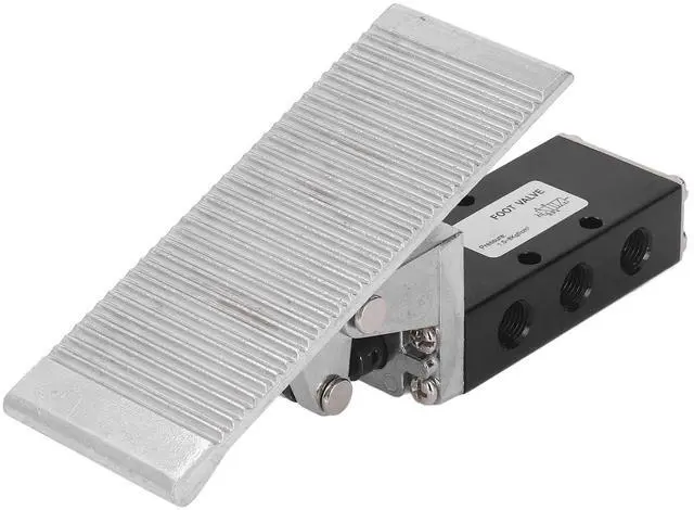Alt view image 2 of 7 - Foot Pedal Pneumatic Valve 5 Way 2 Position G1/4in Aluminum Alloy Foot Air Pressure Control Valve, 5 Way 2 Position: Pedal Pneumatic