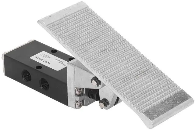 Alt view image 3 of 7 - Foot Pedal Pneumatic Valve 5 Way 2 Position G1/4in Aluminum Alloy Foot Air Pressure Control Valve, 5 Way 2 Position: Pedal Pneumatic
