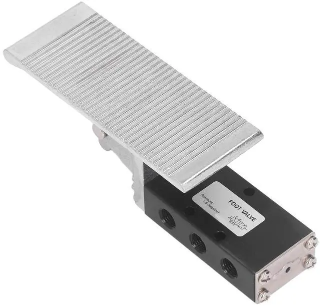 Alt view image 6 of 7 - Foot Pedal Pneumatic Valve 5 Way 2 Position G1/4in Aluminum Alloy Foot Air Pressure Control Valve, 5 Way 2 Position: Pedal Pneumatic