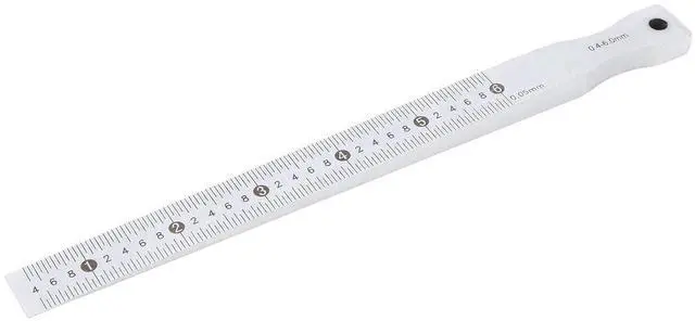 Main image of Taper Gage 0.4 6mm Range 0.05mm Accuracy Stainless Steel Width Measuring Tool Construction Railway Automotive