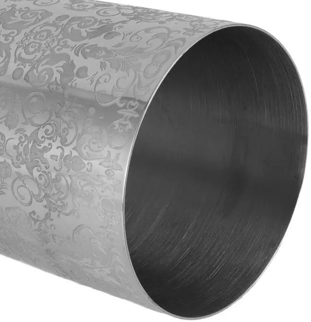 Alt view image 6 of 7 - Stainless Steel Cocktail Shaker Engraved Martini Shaker Silver Japanese Bar Mixer, Stainless Steel, Suitable for Bar (Bottomless)