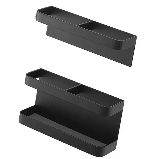Alt view image 2 of 7 - Magnetic Umbrella Stand No Punching Height Adjusting Wall Mounted Umbrella Holder Rack Hotel Hallway (Black)