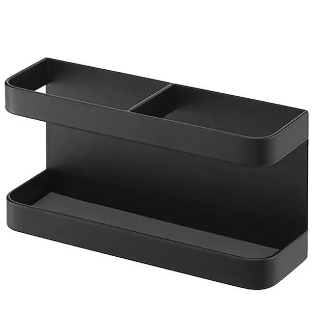 Alt view image 4 of 7 - Magnetic Umbrella Stand No Punching Height Adjusting Wall Mounted Umbrella Holder Rack Hotel Hallway (Black)
