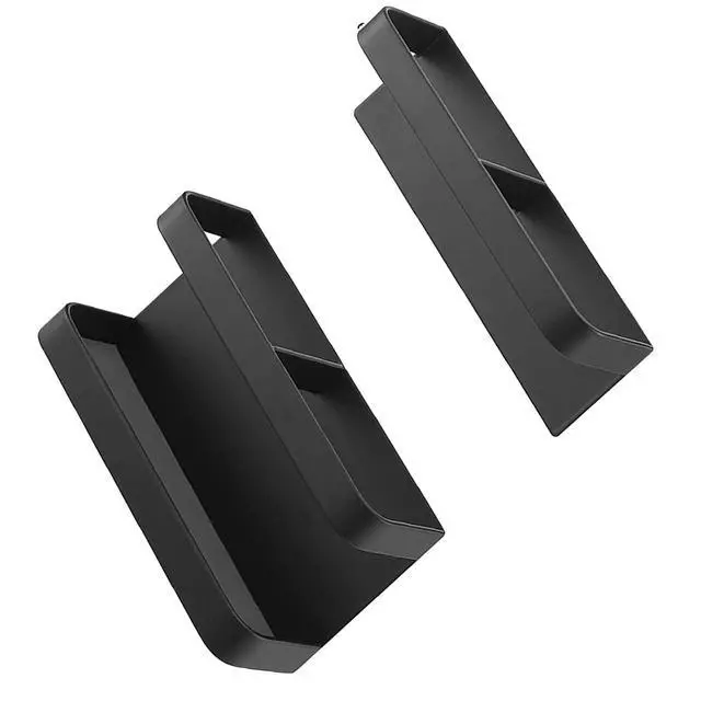 Alt view image 6 of 7 - Magnetic Umbrella Stand No Punching Height Adjusting Wall Mounted Umbrella Holder Rack Hotel Hallway (Black)