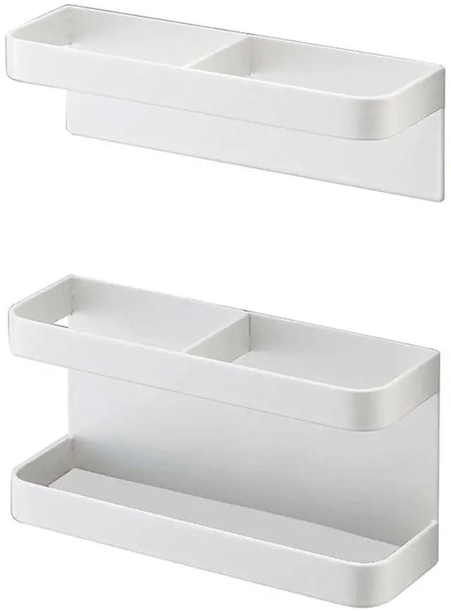 Alt view image 5 of 7 - Magnetic Umbrella Stand No Punching Height Adjusting Wall Mounted Umbrella Holder Rack Hotel Hallway (Elegant White)