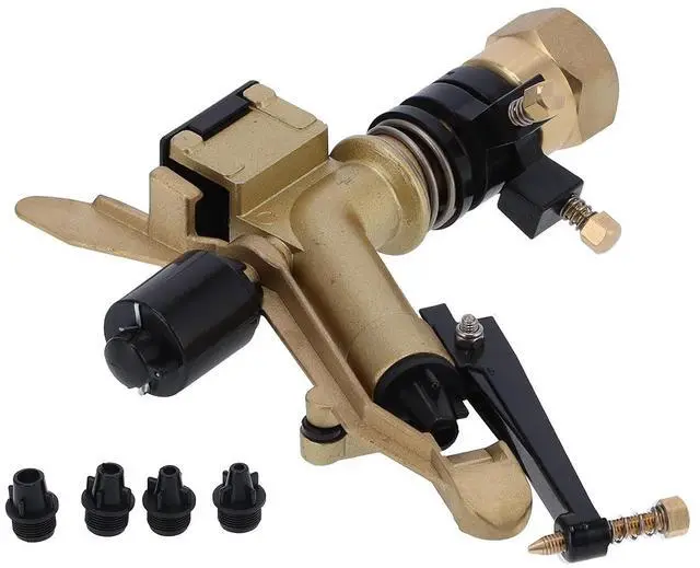 Alt view image 3 of 7 - DN25 Rocker Arm Rotating Sprinkler Adjustable Angle Impact Sprinkler Garden Irrigation Tool