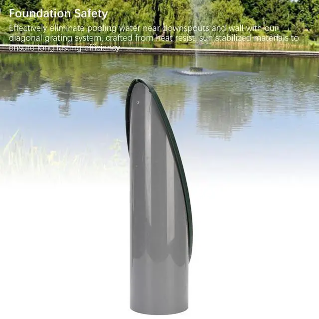 Alt view image 2 of 7 - Yard Drain Emitter PVC Detachable Grate Angled Sloped Yard Drain for Drainage System Green, Seamless Integration