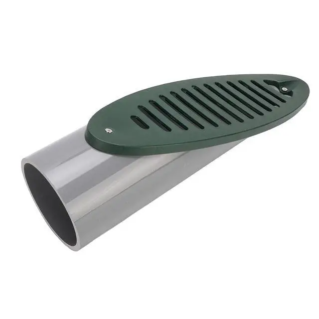 Alt view image 3 of 7 - Yard Drain Emitter PVC Detachable Grate Angled Sloped Yard Drain for Drainage System Green, Seamless Integration