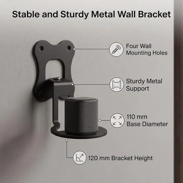Alt view image 4 of 7 - Wall Bracket for DenonHome 200 Speaker