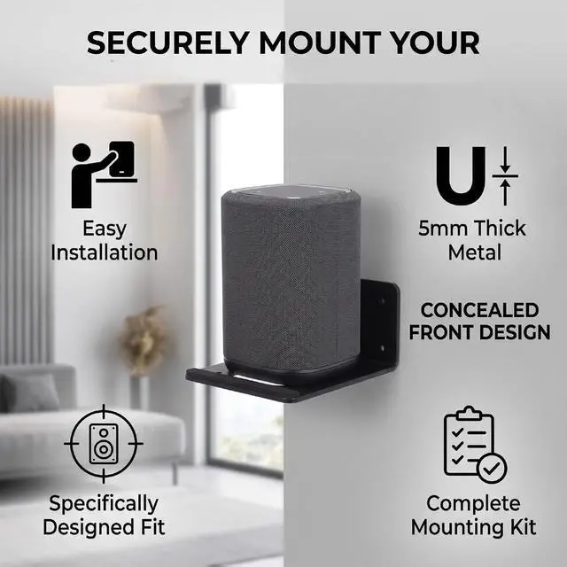 Alt view image 3 of 7 - Wall Bracket for DenonHome 600