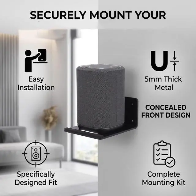Alt view image 4 of 7 - Wall Bracket for DenonHome 600