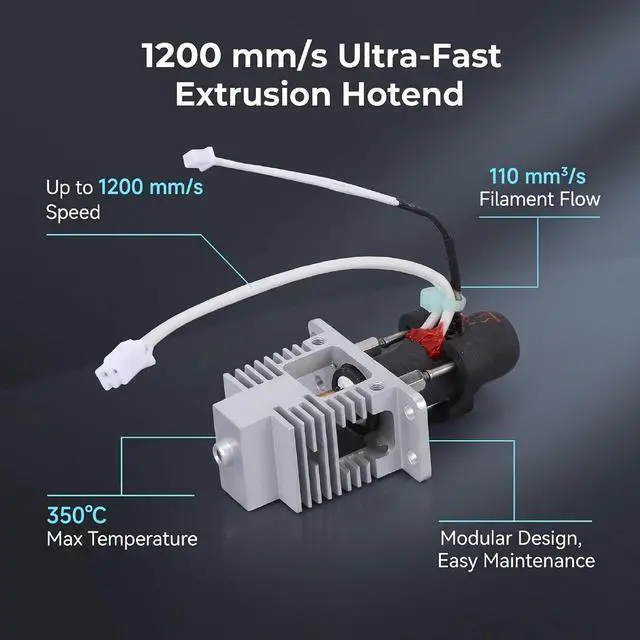 Alt view image 3 of 7 - Hotend for FL Sun S1 S1 Pro, 1200mm s High Speed