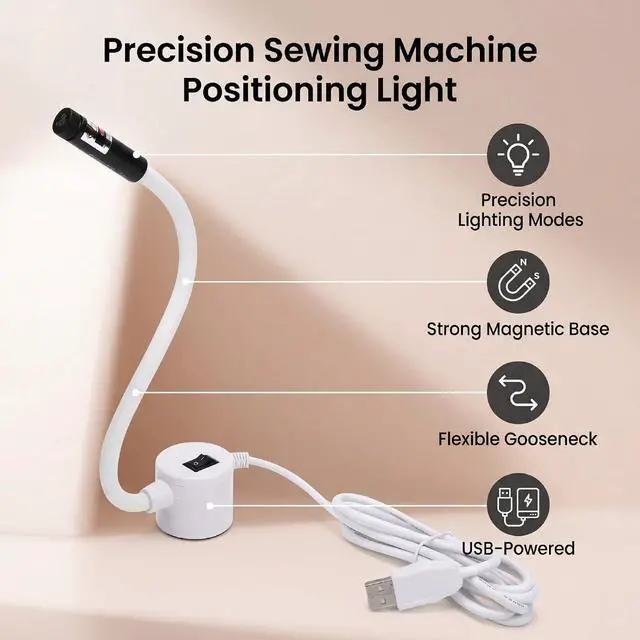 Alt view image 2 of 7 - YUEHISY Magnetic Quilting Guide Light