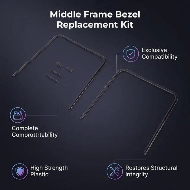 Alt view image 3 of 7 - Phone Middle Frame Bezel for Moto Razr 40