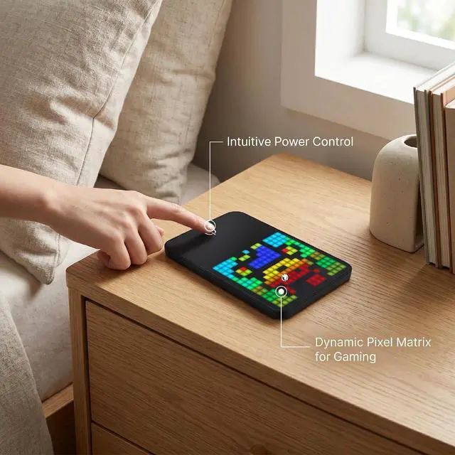 Alt view image 6 of 7 - Magnetic LED Pixel Display with Bluetooth APP Control